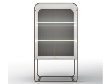 ESTELLE - Metal display cabinet with integrated lighting by BRUNO ZAMPA - view 2